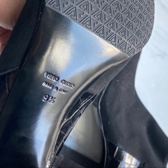 Aquatalia “Vela” Weatherproof Crocodile & Suede Booties - Picture 4 of 6